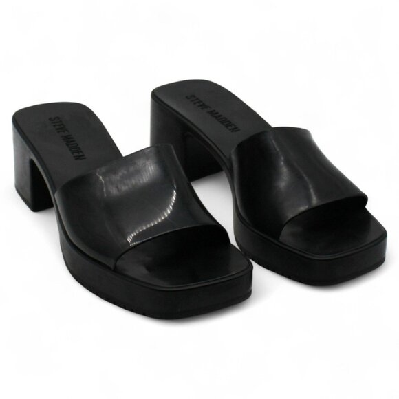 Harlin Womens Square Toe Slip on Heel Sandals - Picture 1 of 7